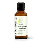 Plant Therapy Ylang Ylang Complete Organic Essential Oil 100% Pure, USDA Certified Organic, Undiluted, Natural Aromatherapy, Therapeutic Grade 30 mL (1 oz)