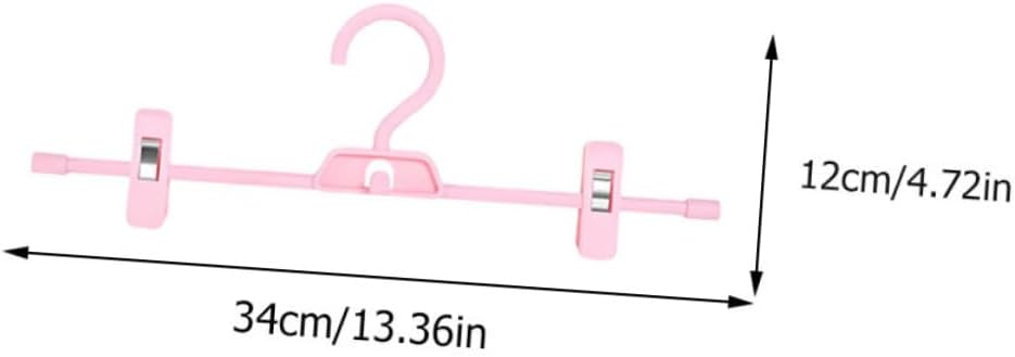 10pcs Adjustable Plastic Pants Hanger Versatile Non-Slip Clips for Skirts Jeans and More Sturdy and Space-Saving Clothes Organizer for Home Use