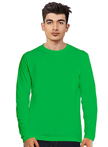 Image of Cricmarket Mens Plain 100% Cotton Round Neck Full Sleeves Multicolour T Shirt. Casual, Trendy, Stylish Tshirts and Tops