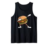 Funny Hamburger Art Kids Men Women Cheeseburger Lover Tank Top