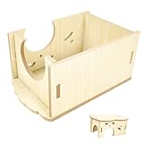 Petite cachette pour animaux : vous pouvez la peindre vous-même ou y coller des autocollants décoratifs pour la décorer, amusante et pratique, cachette pour rat