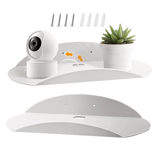 lisutupode Estantes Flotantes de Acrílico,2 Piezas Soporte de Almacenamiento de Pared - Soporte Ahorrador de Espacio para Cuadros - para Guardería Cocina Ducha Sala de Estar Ventana Plantas Fotos