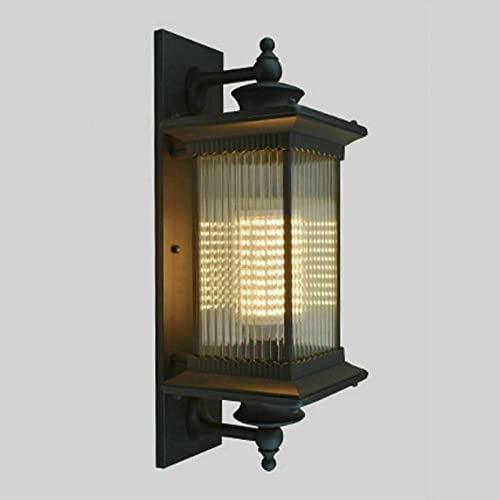 WSIKGHU 220V 30W Retro Outdoor Lights Aluminum Glass Garden Lights ...