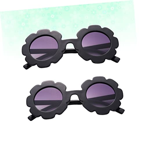 NOLITOY Sunglasses with Sunflower Design UV Protection Fashion Eyewear for White Frame Purple Lens for Parties2