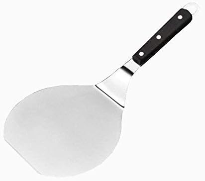 MBB Stainless Steel Pizza Peel Cake Lifter Cookie Spatula Wood Handle for 6" Pizza