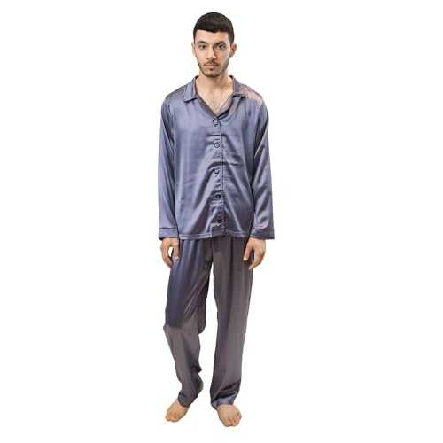 Ensemble de pyjama unisexe en satin ESLI une idée cadeau élégante en soie douce pour couple