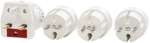 Kopp Reise-Adapter-Set, 4-teilig, Farbe weiß, 176219345