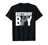 NBA Birthday Boy San Antonio Spurs Retro Logo T-Shirt, Men, Black, Small