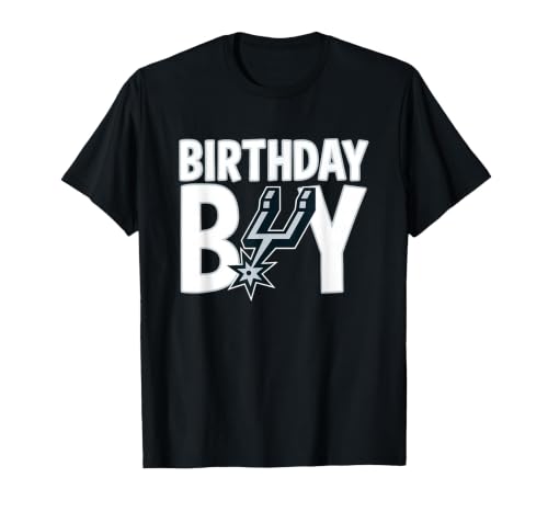 NBA Birthday Boy San Antonio Spurs Retro Logo T-Shirt, Men, Black, Small