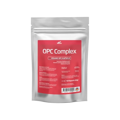 OPC Traubenkernextrakt Kapseln hochdosiert | 600mg Rein Hochdosiert pro Kapsel (70{99a3b51e7f4bb2b2bf98d9f184493fa9ad2bbfbad12535789573479d370055d8} Gehalt) OHNE Magnesiumstearat | 60 vegane Kapseln OPC Traubenkernextrakt Kapseln hochdosiert | 600mg Rein Hochdosiert pro Kapsel (70{99a3b51e7f4bb2b2bf98d9f184493fa9ad2bbfbad12535789573479d370055d8} Gehalt) OHNE Magnesiumstearat | 60 vegane Kapseln