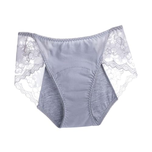 MOBUTOFU 1 Pieza Bragas Menstruales Mujer Transpirables con Encaje Menstruación Protección Reutilizable Limpiar