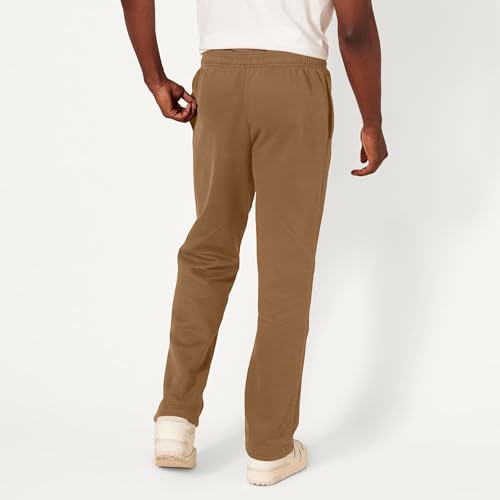 Image of Amazon Essentials Men's Relaxed Straight Leg Fleece Open Bottom Sweatpant (Available in Big & Tall)