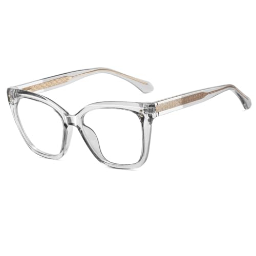 Lunettes transparentes anti-lumière bleue femme pour le travail sur écran et bureau