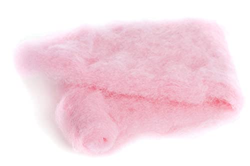 Image of Desert Breeze Distributing Maori Wool Carded Batting, 100% Natural New Zealand Wool Made by DHG in Italy for Needle Felting, 3.5 OZ, 27 Micron, Color Bubblegum Pink