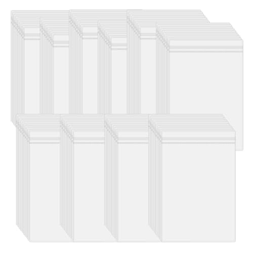 XINGSUI 100 Pezzi 8 * 12cm custodia di gioielli trasparente antiossidazione,custodia per Gioielli,pour Conservazione porta orecchini, collana, anelli(Dimensione interna 7,5 * 10cm)