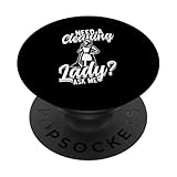 Brauchen Sie eine Putzfrau? Ask ME Reinigungsservice Humor PopSockets Klebender PopGrip