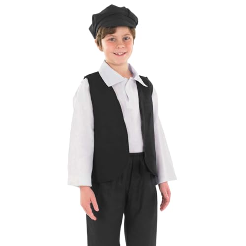 Fun Shack Boys Victorian Costume, Victorian Costume Boys, Oliver Twist Costumes, Halloween Costumes for Kids