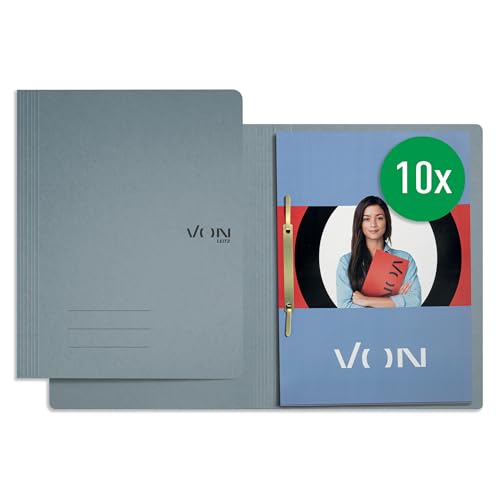 VON Leitz 10er Pack Schnellhefter A4, FSC-zertifizierter Karton...