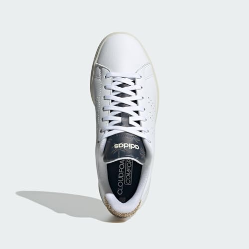 Image of adidas Womens Advantage Lace Up Sneakers Shoes Casual - White