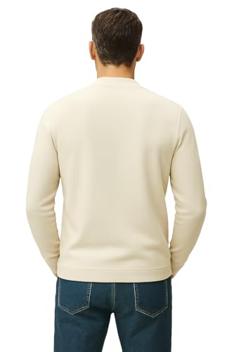 Image of RodZen Men's Cotton Blend Full Sleeve Solid Henley T Shirts
