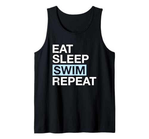 Swimming Lover Eat Sleep Swim Repeat Swimmer Camiseta sin Mangas