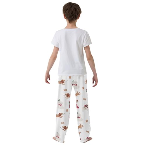 Boys' Pants Animal Christmas Cute Cartoon Dogs Long Bottoms Jogger Pants Elastic Waist Trousers with Pockets S-XL3