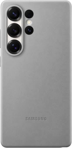 Image of Premium Kindsuit Leather Case for Samsung Galaxy S25 Ultra, Stylish & Durable Protective Phone Cover with Soft Inner Lining, Sleek Design Gray