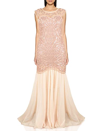 Image of PrettyGuide Women 's 1920s Black Sequin Gatsby Maxi Long Evening Prom Dress