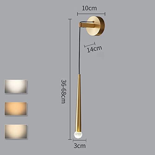 Aplique de pared de cobre negro Times para iluminar salones elegantes 4