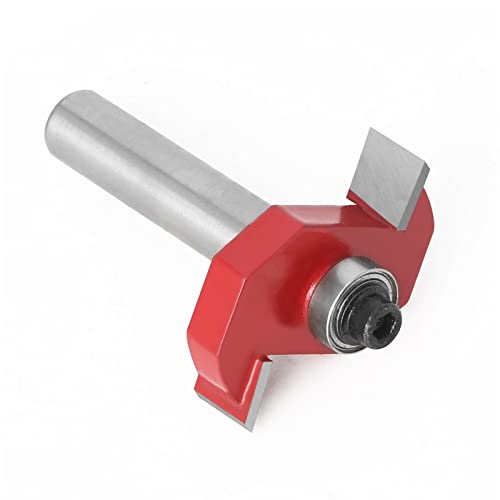 Pangyoo PYouo-Best Router bit 8mm Shank T Type Bearings Wood Milling Cutter Industrial Grade Rabbeting Bit Woodworking Tool Router Bits Durable Products (Cutting Edge Length : 8X31.7X4)