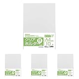 ナカバヤシ 薄型軽量クリアホルダー A4判/10枚 CHE1031C (× 4)