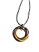 Mobii Necklaces (Multicolor) Pendant Combos, Fidget Infinity Loop Forever Spiral Jewelry (Satin Cord 18-20in, Rainbow, Medium)