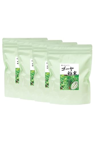 自然健康社 ゴーヤ粉末 380g×4個 ゴーヤ茶 ゴーヤパウダー 無添加 国産