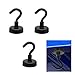 Ganci Magnetici,Ganci Magnetici Ultra Forte,Forte Magnete con Gancio per Frigorifero, Potente Neodimio Magnete Gancio,per Cucina Camera da letto Bagno Armadietti Calamita da frigo