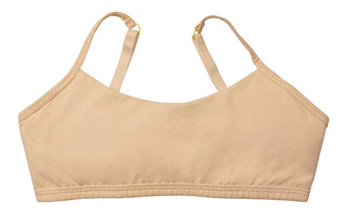 Yellowberry Ladybug Bra - Great First Bra for Teens and Tweens, Best Training Bra (SM, Caramel)