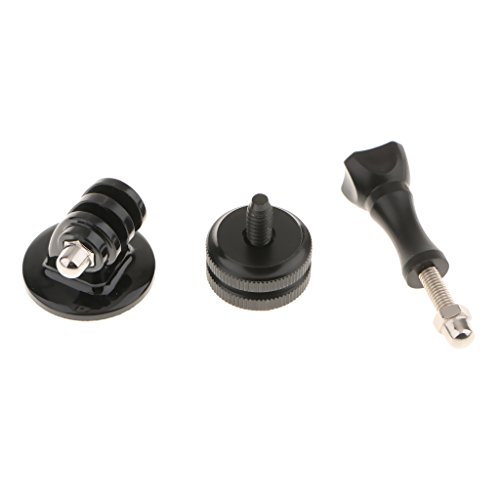 Adaptador de montagem de tripé + sapata de 0,63 cm + parafuso longo para polegar para Hero 5 4 3