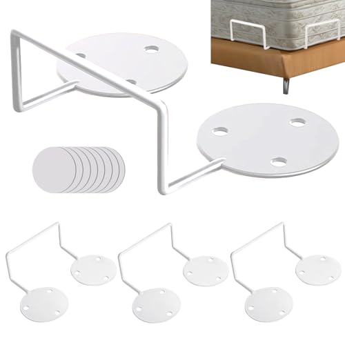Pennitura del colchón anti deslizamiento - soportes del colchón evitan herramientas deslizantes y fijadas en metal | Clip de tapa de cama ajustables, portametas extraíbles para hotel, uso doméstico