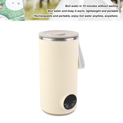 Hervidor eléctrico de viaje portátil lyrlody 400ml acero inoxidable miniatura 3