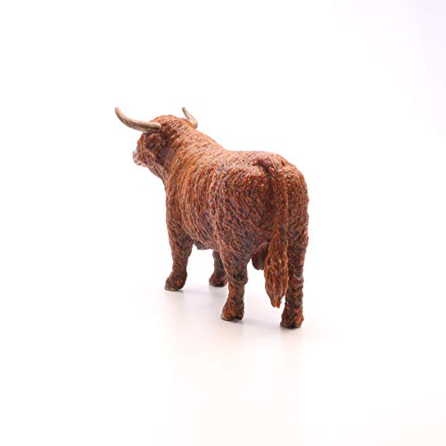 SCHLEICH Farm World, Animal Figurine, Farm Toys For Boys And Girls 3-8 Years Old, Highland Bull, Brown