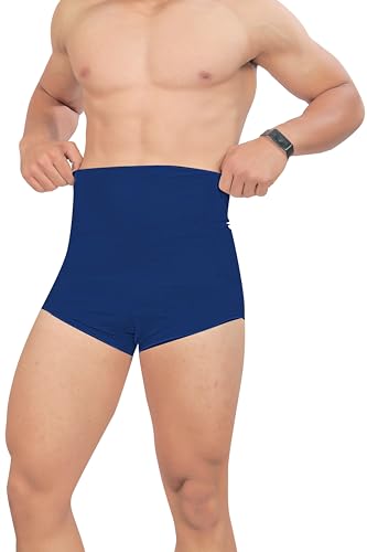 Image of MIZUNA Men's Microfiber Waist Cincher Body Shaper Seamless Tummy Tucker Panty Shapewear Waist Slimming Shaper Briefs