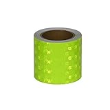 XCVXCV 2 Inch X 9.8 Feet Reflective Tape,Outdoor Safety Tape,High Viscosity, Waterproof, Fade Resistant,Reflector Conspicuity,Weather and Moisture Resistant,Fluorescent Green