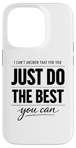 Just Do The Best You Can ���`�x�[�V���������߂���p �|�W�e�B�u�}�C���h�Z�b�g �X�}�z�P�[�X iPhone 14 Pro �p