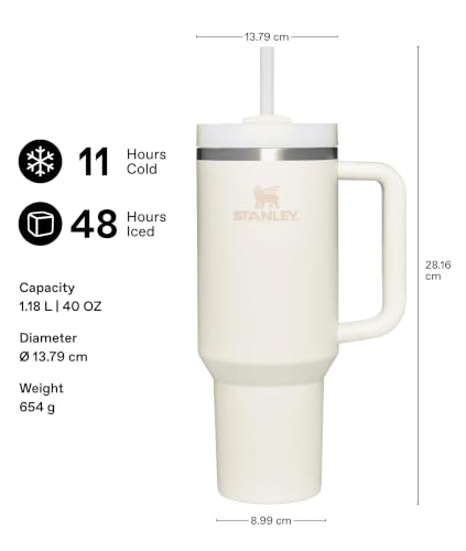 Image of STANLEY Quencher H2.0 Flow State Tumbler, 40 oz, Peony