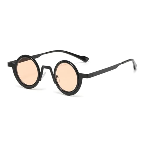 Lunettes de soleil rondes rétro punk UV400 pour homme et femme style vintage tendance