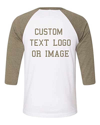 INK STITCH Custom Unisex Deisgn Your Own 3/4 Sleeve Baseball Tshirts Tees miniatura 2