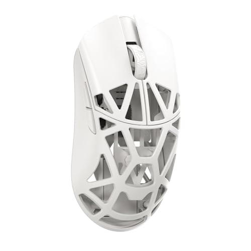 MK x WLMOUSE Beast X Mini Pro Wireless 8K Mouse with Solid Sides (OM Optical, White)