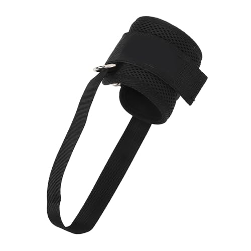 Haofy Sangle de Cheville Polyvalente Réglable pour L'entraînement de Force des Jambes, sécurité Améliorée, pour la Salle de Sport à Domicile, Taille (Black)