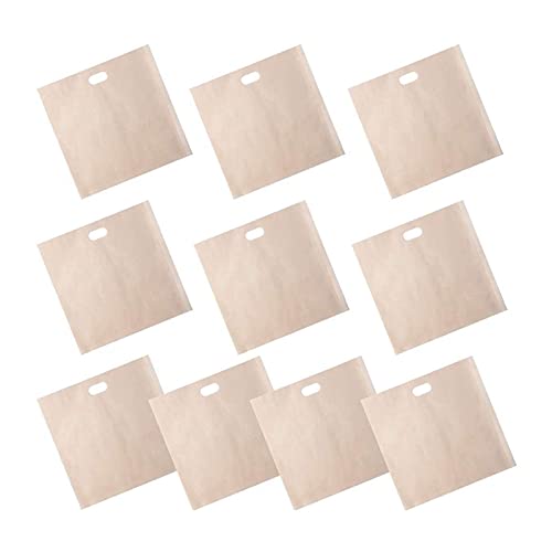 ENJY Borse per Tostapane Borse tostapane, Sacchetti di stoccaggio dei tostapane Non Bastone Sacchetti riutilizzabili Sacchetti per la griglia a microonde tostapane (Size : 10PCS 16x16.5cm)