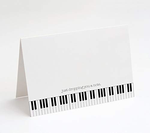 Image of M Market On Mainstreet Music Note Cards with Envelopes, Blank Inside, Made in the U.S.A. (Dropping You A Note)