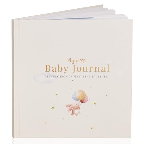 Tiny Trees® Baby Memory Book, Baby Keepsake Journal & Scrapbook Album, My First Year Diary for Boys & Girls